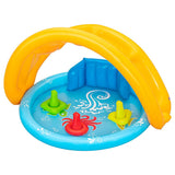BESTWAY Baby Pool with Roof, Backrest & Sorter 3ft 9in x 2ft 11in | Inflatable Infant Pool