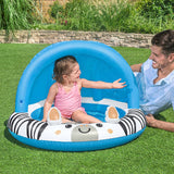 BESTWAY Baby Sun Shaded Pool 3ft 2in x 2ft 2in | Inflatable Infant Splash Pool