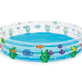BESTWAY Deep Dive 3 Ring Kids Pool 6ft x 1ft 1in | Inflatable Splash Pool