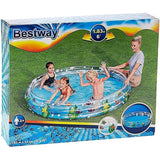 BESTWAY Deep Dive 3 Ring Kids Pool 6ft x 1ft 1in | Inflatable Splash Pool