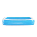 BESTWAY Deluxe Rectangular Kids Pool 10ft x 6ft x 1ft 10in | Large Family Splash Pool