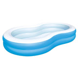 BESTWAY Family Vinyl Paddling Pool 8ft 7in x 5ft 2in x 1ft 6in | Large Inflatable Pool