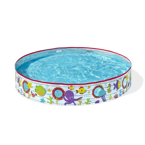 BESTWAY Fill & Fun Kids Paddling Pool 5ft x 10in | Rigid Splash Pool