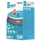 BESTWAY Foldable Self-Supporting Round Pool 12ft x 2ft 6in | Easy Setup Family Pool