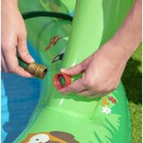BESTWAY Friendly Wood Play Centre Pool 9ft 8in x 6ft 6in x 4ft 3in | Kids Inflatable Water Play Center