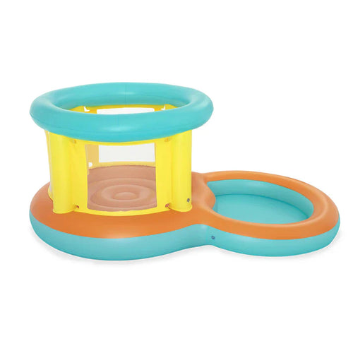 BESTWAY Jumping Bouncer & Paddling Pool 7ft 10in x 4ft 8in x 3ft 4in | Inflatable Play Pool