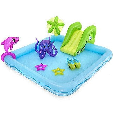 BESTWAY Kids Aquarium Pool Centre 7ft 10in x 6ft 9in x 2ft 10in | Inflatable Water Play Center