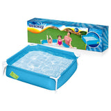 BESTWAY Kids Frame Pool 4ft x 4ft x 1ft | Durable Splash Play Pool
