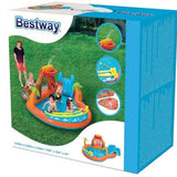 BESTWAY Lava Lagoon Safe Play Centre Pool 8ft 8in x 8ft 8in x 3ft 5in | Kids Inflatable Water Play Center