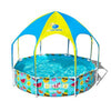 BESTWAY Metal Frame Sunshade Kids Pool 8ft x 1ft 8in | Above Ground Play Pool