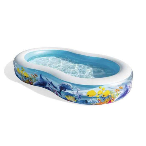 BESTWAY Nemo PVC Kids Play Pool 8ft 7in x 5ft 2in x 1ft 6in | Large Inflatable Splash Pool