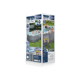 BESTWAY Oval Steel Frame Pool 14ft x 8ft 2in x 3ft 3.5in | Above Ground Family Pool