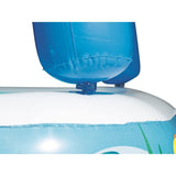 BESTWAY Kids Play Pool with Sunshade 4ft 10in x 4ft 10in x 4ft | Inflatable Shaded Splash Pool