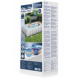BESTWAY Power Steel Rectangular Pool 13ft 3in x 6ft 7in x 3ft 3in | Above Ground Family Pool