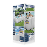BESTWAY Power Steel Superior Rectangular Pool 18ft x 9ft x 4ft | Large Above Ground Family Pool