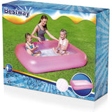 BESTWAY Rectangular Aquababies Kids Pool 5ft 4in x 10in | Inflatable Splash Pool