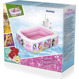 BESTWAY Princess Soft Edge Rectangular Kids Pool 6ft 7in x 4ft 9in x 1ft 7in | Inflatable Pool