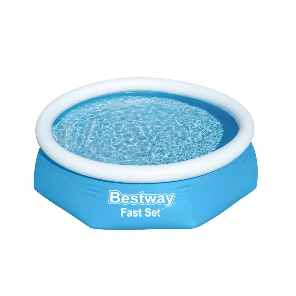 BESTWAY Round Fast Set Expansion Pool 8ft x 2ft | Easy Setup Family Pool