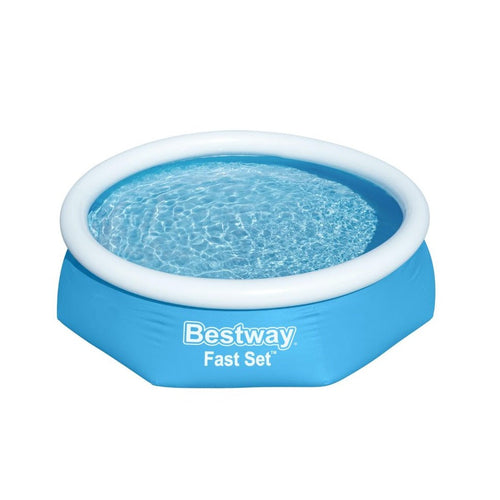 BESTWAY Round Fast Set Expansion Pool 8ft x 2ft | Easy Setup Family Pool