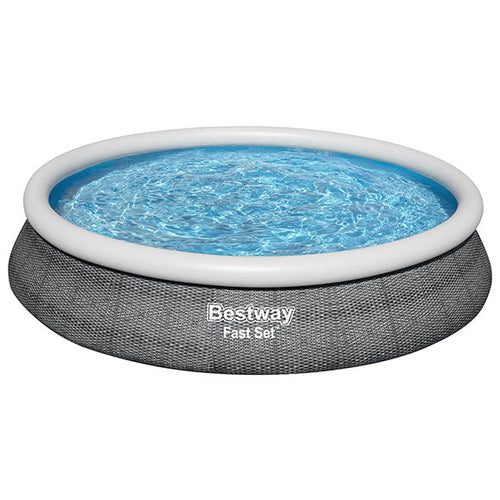 BESTWAY Round Fast Set Ring Pool 15ft x 2ft 9in | Easy Setup Family Pool