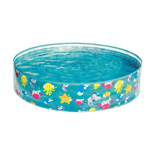 BESTWAY Sea Kids Pool No Air 4ft x 10in | Rigid Paddling Pool