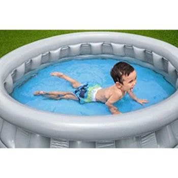 BESTWAY Silver Spaceship Kids Pool 5ft x 1ft 5in | Inflatable Space Theme Splash Pool