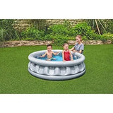 BESTWAY Silver Spaceship Kids Pool 5ft x 1ft 5in | Inflatable Space Theme Splash Pool
