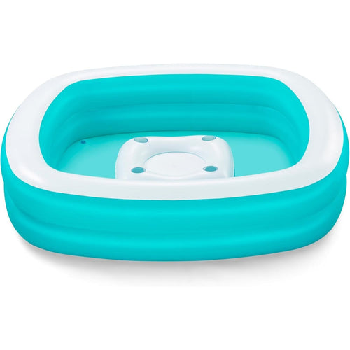 BESTWAY Sippin Summer Family Pool 7ft 2in x 7ft 2in x 1ft 7in | Inflatable Pool