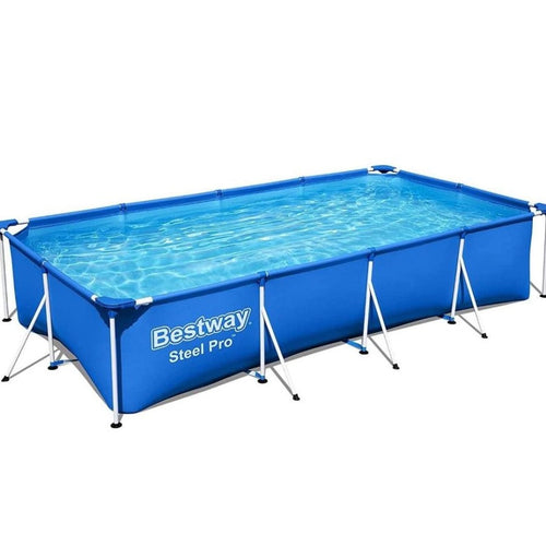 BESTWAY Steel Pro Detachable Kids Pool 13ft 1in x 6ft 11in x 2ft 8in | Above Ground Family Pool