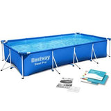 BESTWAY Steel Pro Detachable Kids Pool 13ft 1in x 6ft 11in x 2ft 8in | Above Ground Family Pool