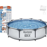 BESTWAY Steel Pro Max Frame Pool 10ft x 2ft 6in | Above Ground Kids & Family Pool