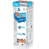 BESTWAY Steel Pro Rectangular Pool 8ft 6in x 5ft 6in x 2ft | Above Ground Family Pool