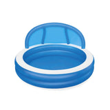 BESTWAY Sunshade Summer Days Family Pool 7ft 11in x 7ft 11in | Large Shaded Inflatable Pool