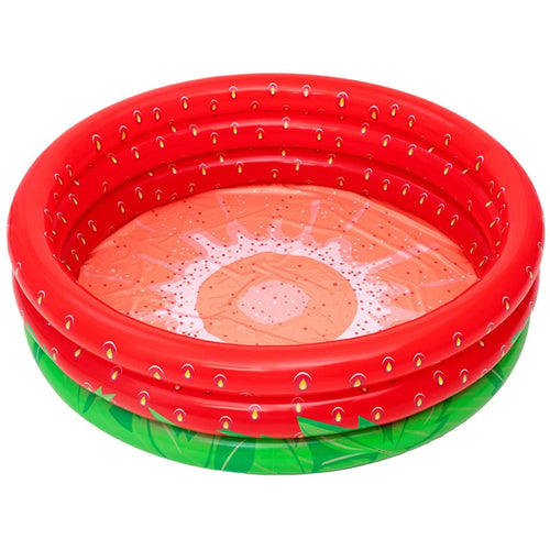 BESTWAY Sweet Strawberry Kids Pool 5ft 6in x 1ft 3in | Easy Setup Inflatable Pool