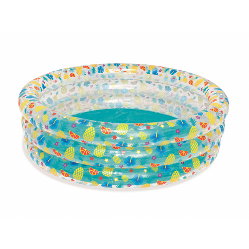BESTWAY Transparent Ocean Life Kids Pool 4ft 11in x 1ft 9in | Inflatable Splash Pool