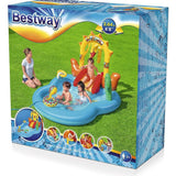 BESTWAY Wild West Play Centre Pool 8ft 8in x 6ft 2in x 4ft 7in | Kids Inflatable Water Play Center