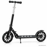 Black Big Wheel Foldable Kick Scooter for Kids