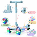 Blue Chick Kids Scooter with LED Light-Up Wheels & Music