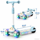 Blue Chick Kids Scooter with LED Light-Up Wheels & Music