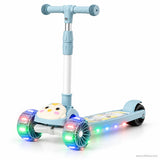 Blue Chick Kids Scooter with LED Light-Up Wheels & Music