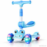 Blue Frog Kids Seat Scooter with LED Wheels & Music