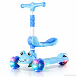 Blue Frog Kids Seat Scooter with LED Wheels & Music
