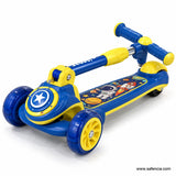 Blue Space Kids Scooter with Star Shield & LED Wheels