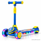 Blue Space Kids Scooter with Star Shield & LED Wheels