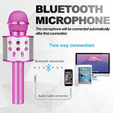 Wireless Karaoke Microphone with Bluetooth Speaker for Kids