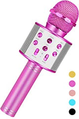 Wireless Karaoke Microphone with Bluetooth Speaker for Kids