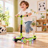 Panda Kids Scooter with LED Light-Up Wheels & Music