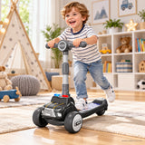 Police Car Kids Scooter with Light Bar, Lights & Music