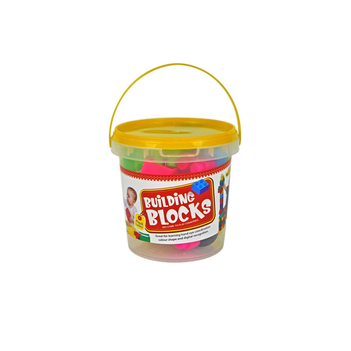 Building Block Bucket (Small) – Creative Construction Toy Set for Kids