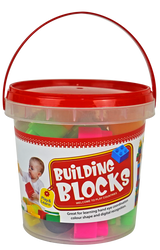 Building Block Bucket (Small) – Creative Construction Toy Set for Kids